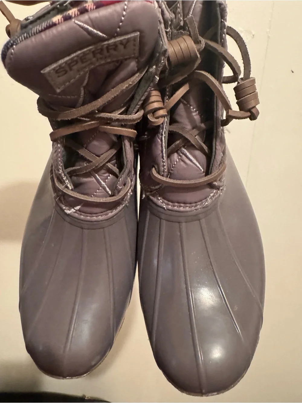 Sperry Women's Dark Gray Insulated Duck Boots